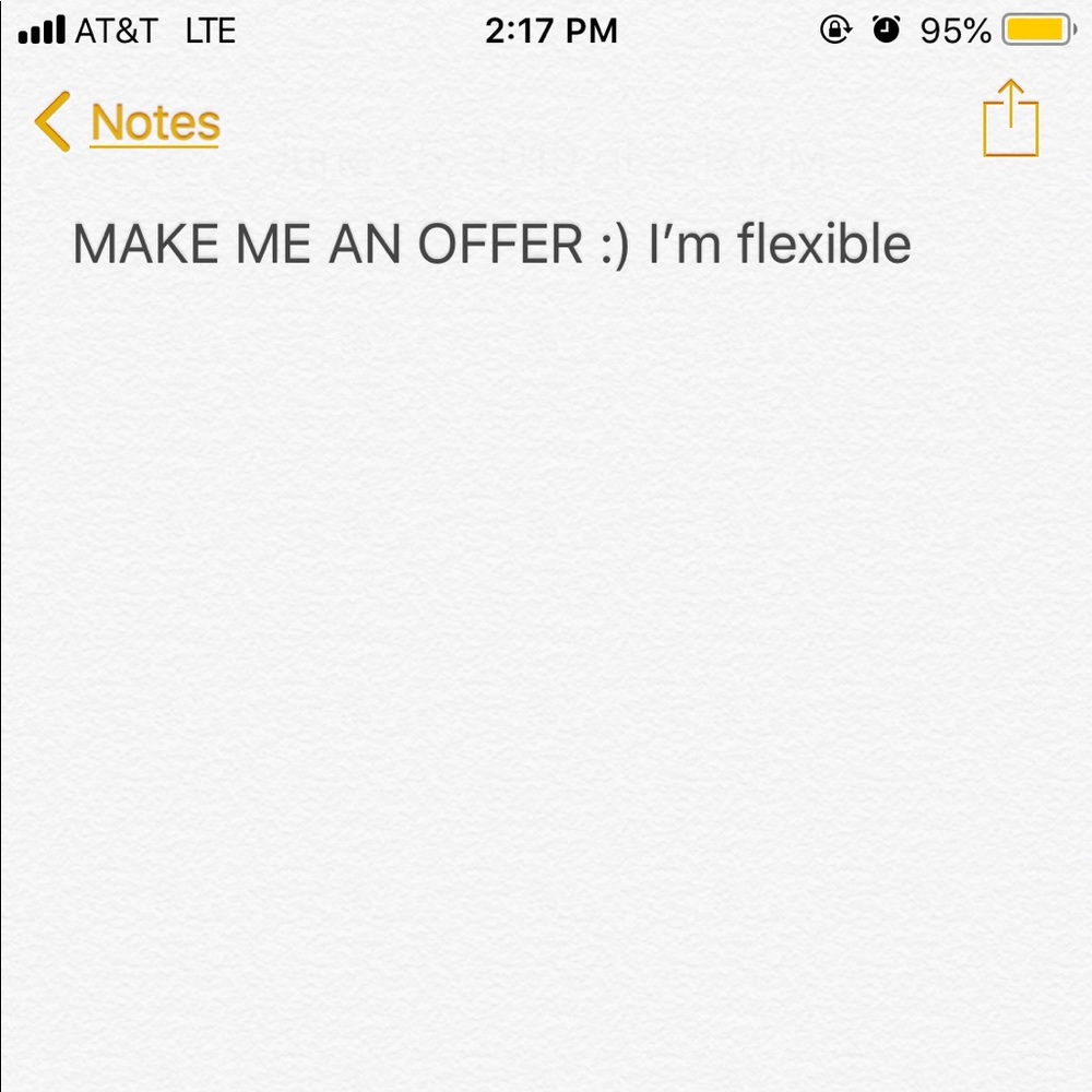MAKE ME AN OFFER :)